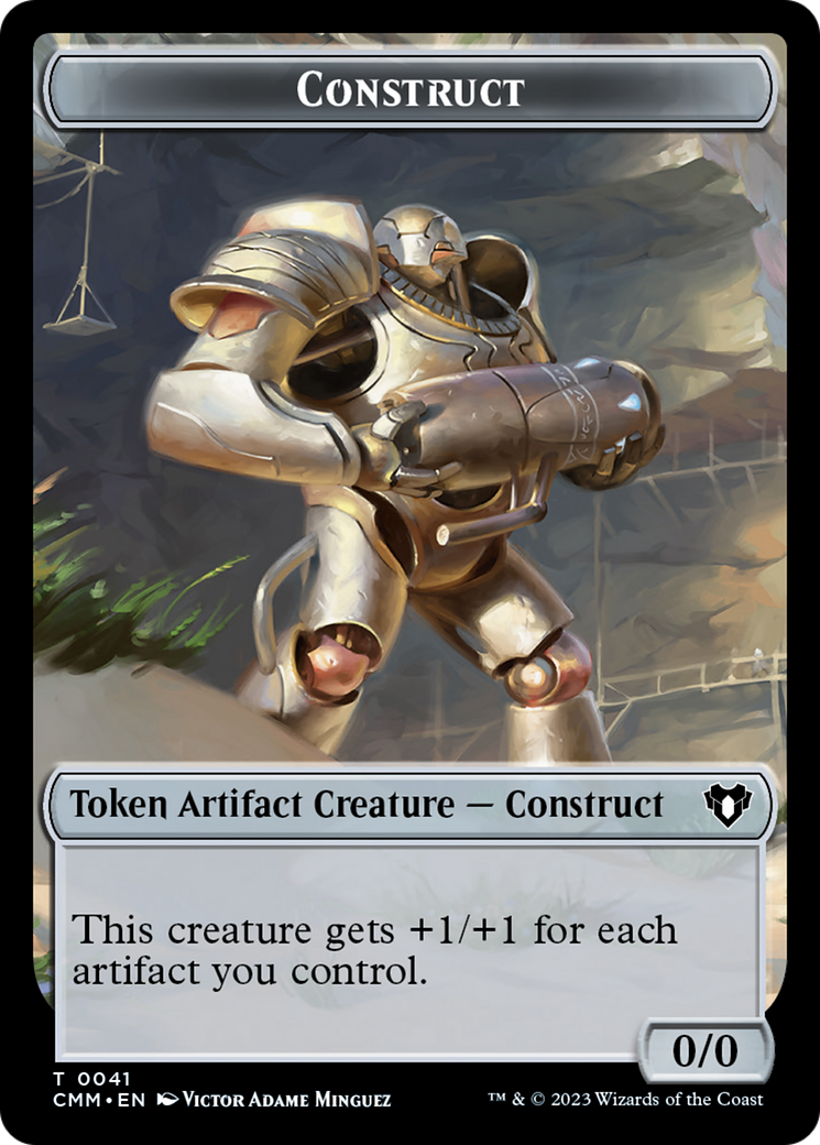 City's Blessing // Construct (41) Double-Sided Token [Commander Master
