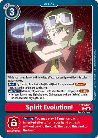 Spirit Evolution! [BT21-091] [World Convergence]