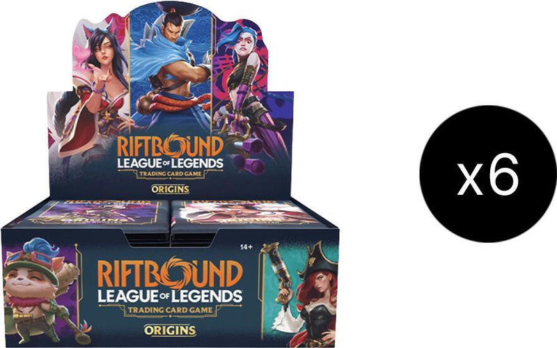Riftbound: League of Legends TCG Origins - Booster box Case - 6 boxes ( PreOrder ) 1st Print