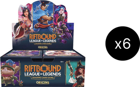 Riftbound: League of Legends TCG Origins - Booster box Case - 6 boxes ( PreOrder ) 1st Print