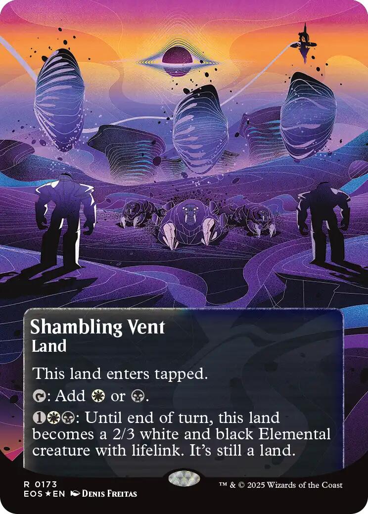 Shambling Vent (0173) (Borderless) (Galaxy Foil) [Edge of Eternities: Stellar Sights]