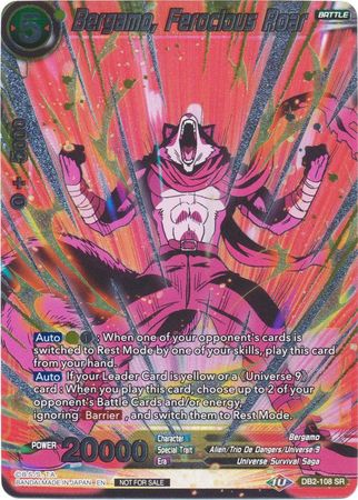 Bergamo, Ferocious Roar (Vicious Rejuvenation Revival Pack) (DB2-108)  [Promotion Cards]