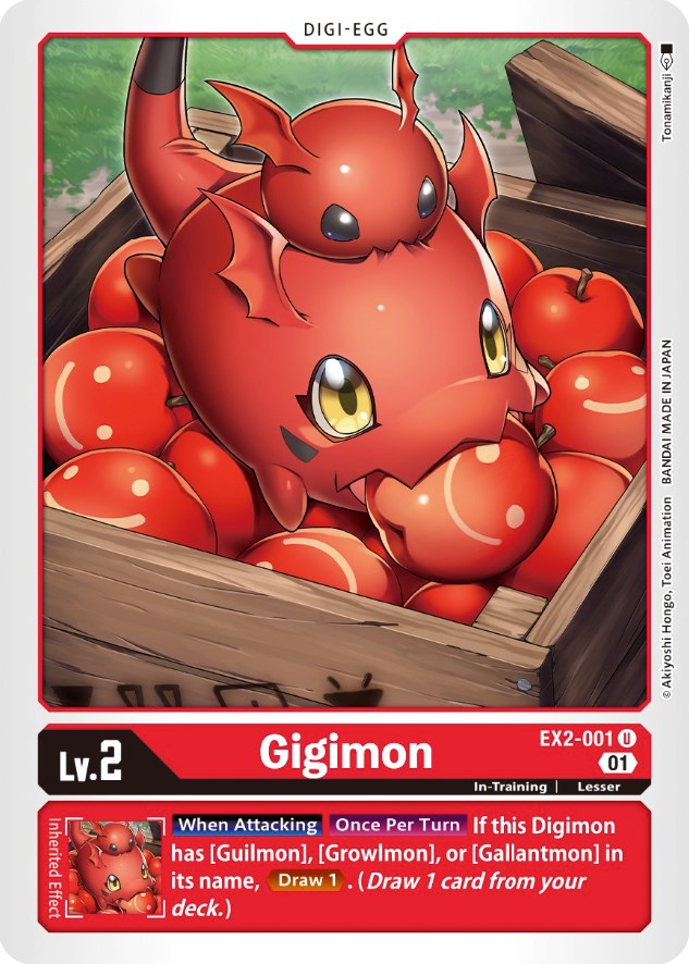 digimon card game digital hazard Impmon EX2-039 Playset x4 Dive into the Bandai Digimon ex Digimon Card Game Guilmon EX2-008