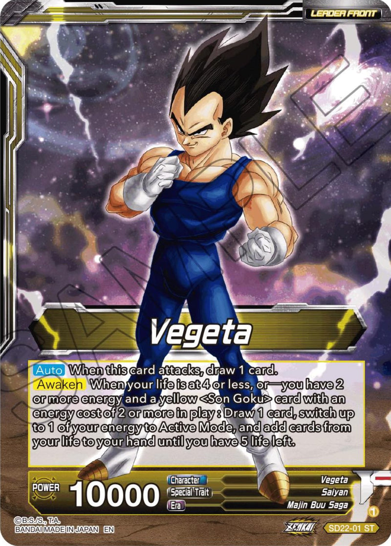 Vegeta // SS Vegeta, Fighting Instincts (Starter Deck Exclusive) (SD22