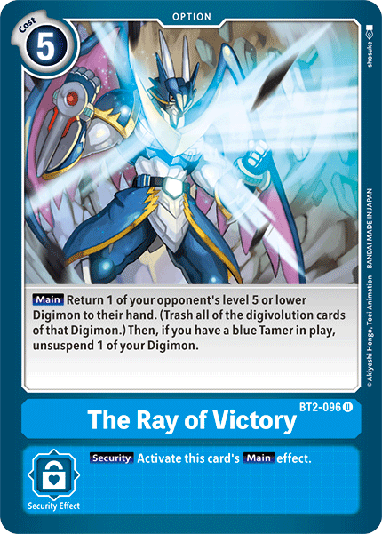 The Ray of Victory [BT2-096] [Release Booster Ver.1.5]