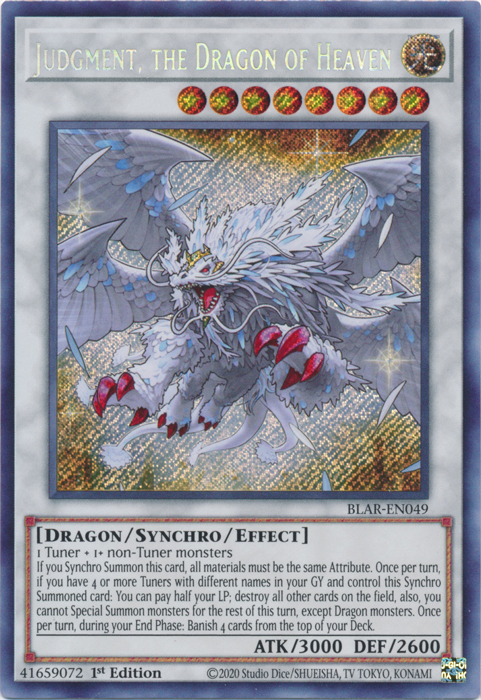 Judgment, the Dragon of Heaven [BLAR-EN049] Secret Rare