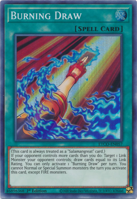 Burning Draw [ETCO-EN057] Super Rare