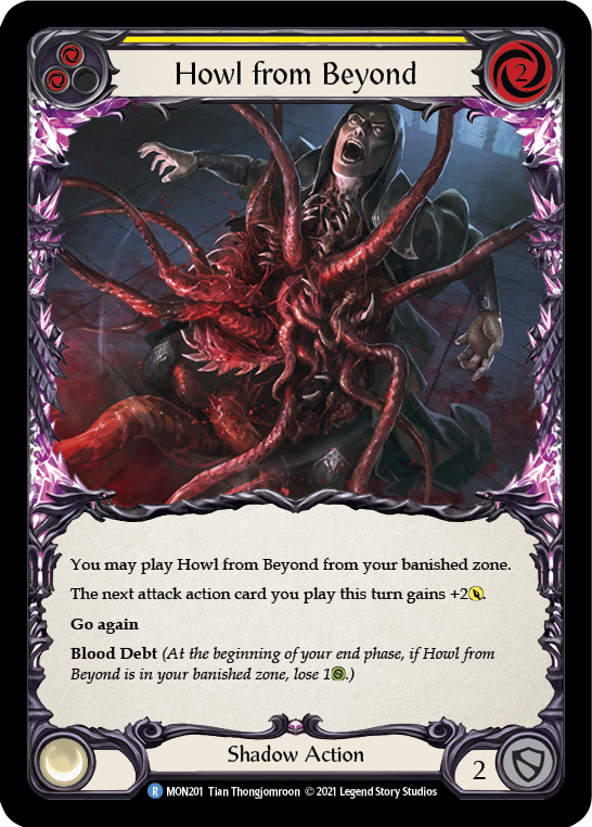 Howl from Beyond (Yellow) [MON201-RF] 1st Edition Rainbow Foil
