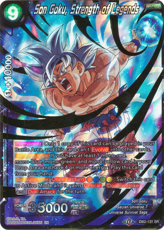 flesh and blood monarch card prices Son Goku, Strength of Legends (DB2-131) [Divine Multiverse]