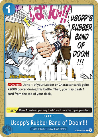 Usopp's Rubber Band of Doom!!! [Pillars of Strength Pre-Release Cards]