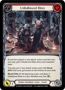 Unhallowed Rites (Red) [U-MON159-RF] Unlimited Rainbow Foil