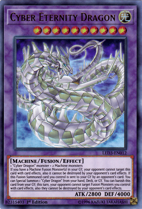 Cyber Eternity Dragon [LED3-EN012] Ultra Rare