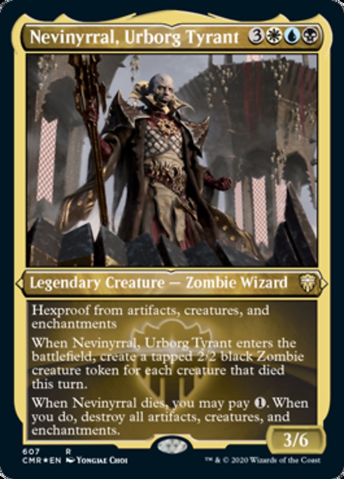 Nevinyrral, Urborg Tyrant (Etched) [Commander Legends]