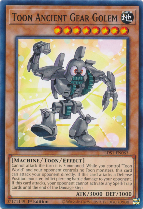 Toon Ancient Gear Golem [LDS1-EN063] Common