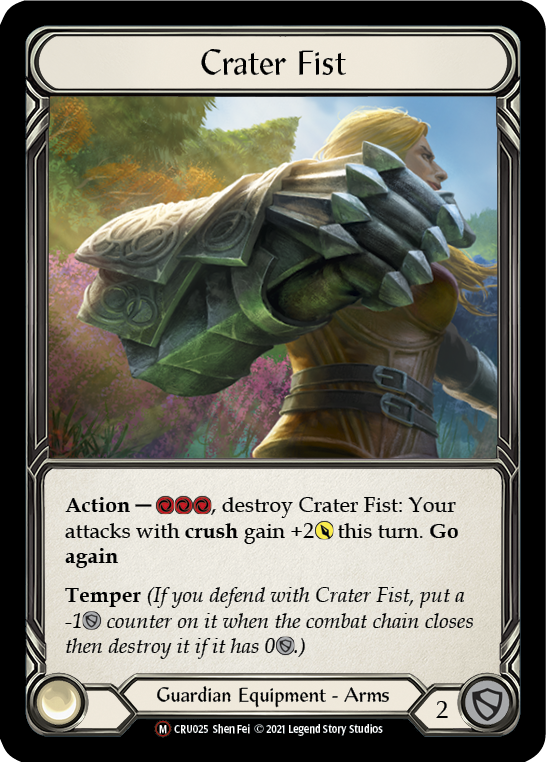 Crater Fist [U-CRU025-RF] Unlimited Rainbow Foil