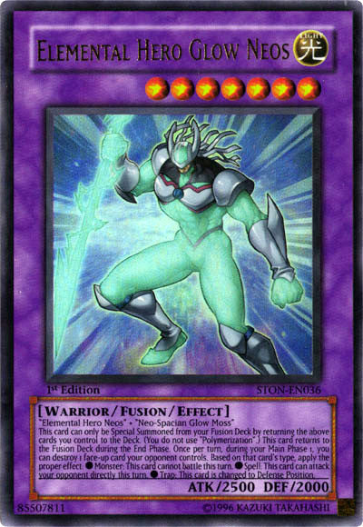 neos fusion monsters Elemental Hero Glow Neos [STON-EN036] Ultra Rare