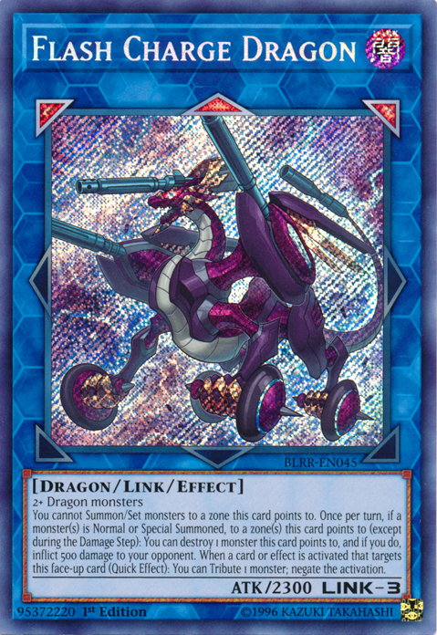 Flash Charge Dragon [BLRR-EN045] Secret Rare