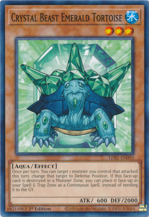 Crystal Beast Emerald Tortoise [LDS1-EN095] Common