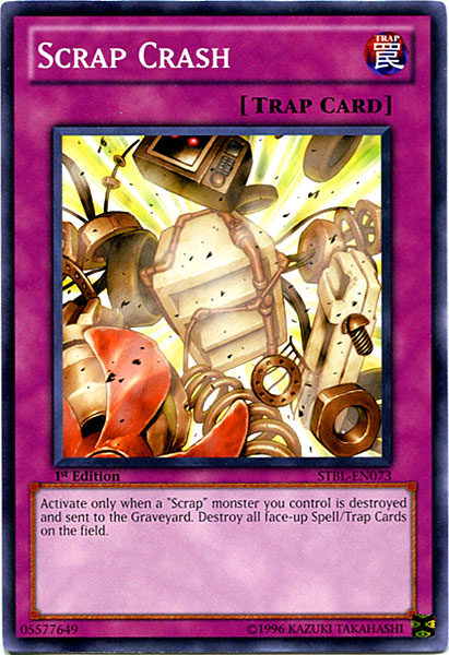 yugioh trap cards that destroy spell cards Scrap Crash [STBL-EN073] Common
