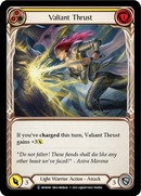 Valiant Thrust (Yellow) [U-MON040-RF] Unlimited Rainbow Foil