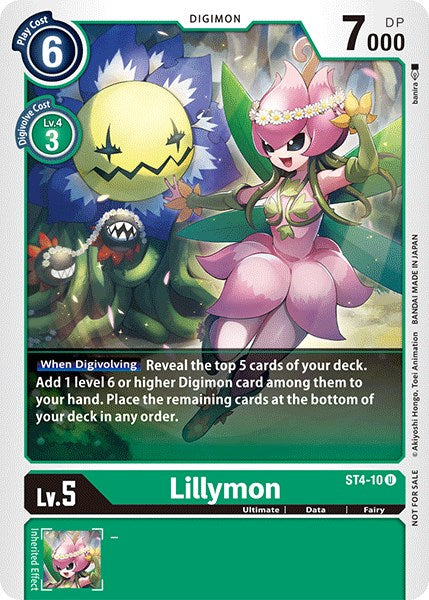 digimon card game starter deck giga green Lillymon - Starter Deck 04: Giga Green - Digimon Card Game