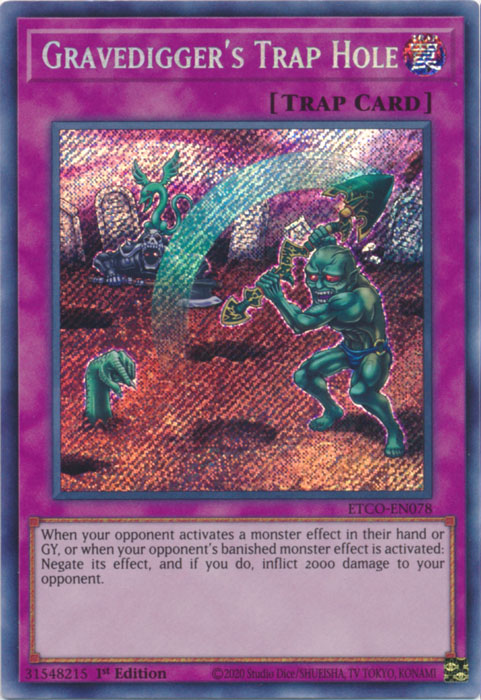 trap hole card yugioh of Spikes - SBC2-ENC17 - Common When your opponent Summons a monster(s) with 1500 or more ATK Terrifying Trap Hole Nightmare -