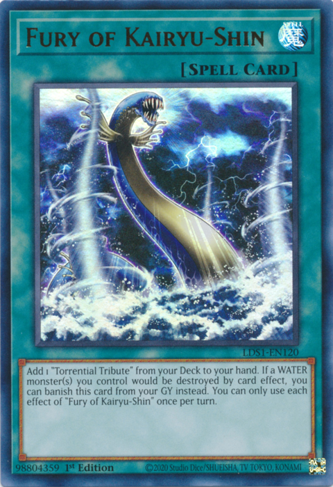 Fury of Kairyu-Shin [LDS1-EN120] Ultra Rare