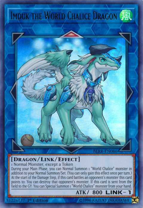 world chalice deck yugioh Yu-Gi-Oh! Card BLRR-EN086 Imduk the World Chalice Dragon (Ultra Rare)