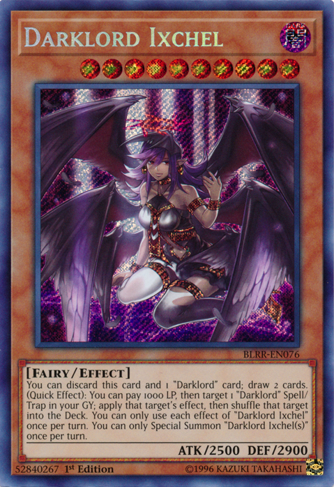 darklord yugioh cards Yu-Gi-Oh! Card BLRR-EN076 Darklord Ixchel (Secret Rare)