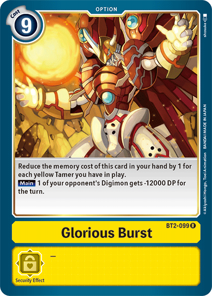 Glorious Burst [BT2-099] [Release Booster Ver.1.5]
